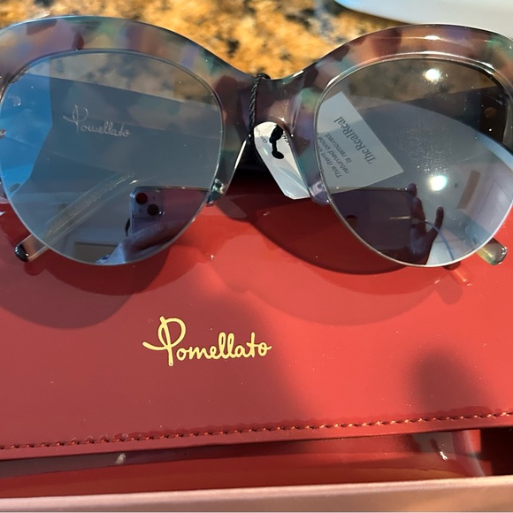 Pomellato PM0018S 005 Cat Eye Sunglasses Havana Multicolor $565 New - Picture 2 of 5